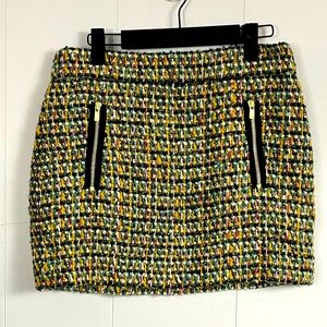 J. Crew Dolce Tweed Wool Blend Mini Skirt Size 4